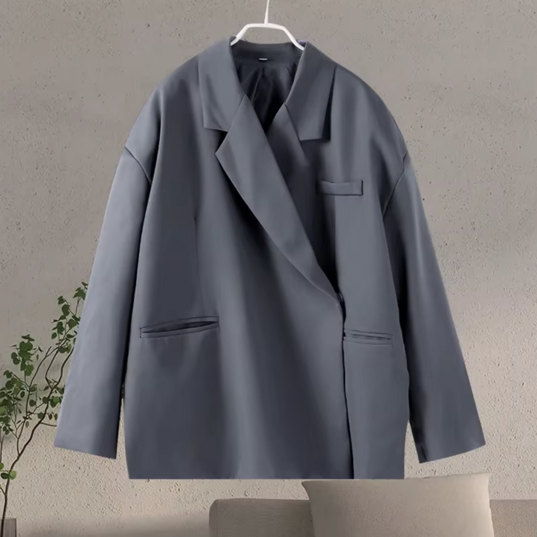 Oversized Stijlvolle Dames Blazer met Moderne Pasvorm