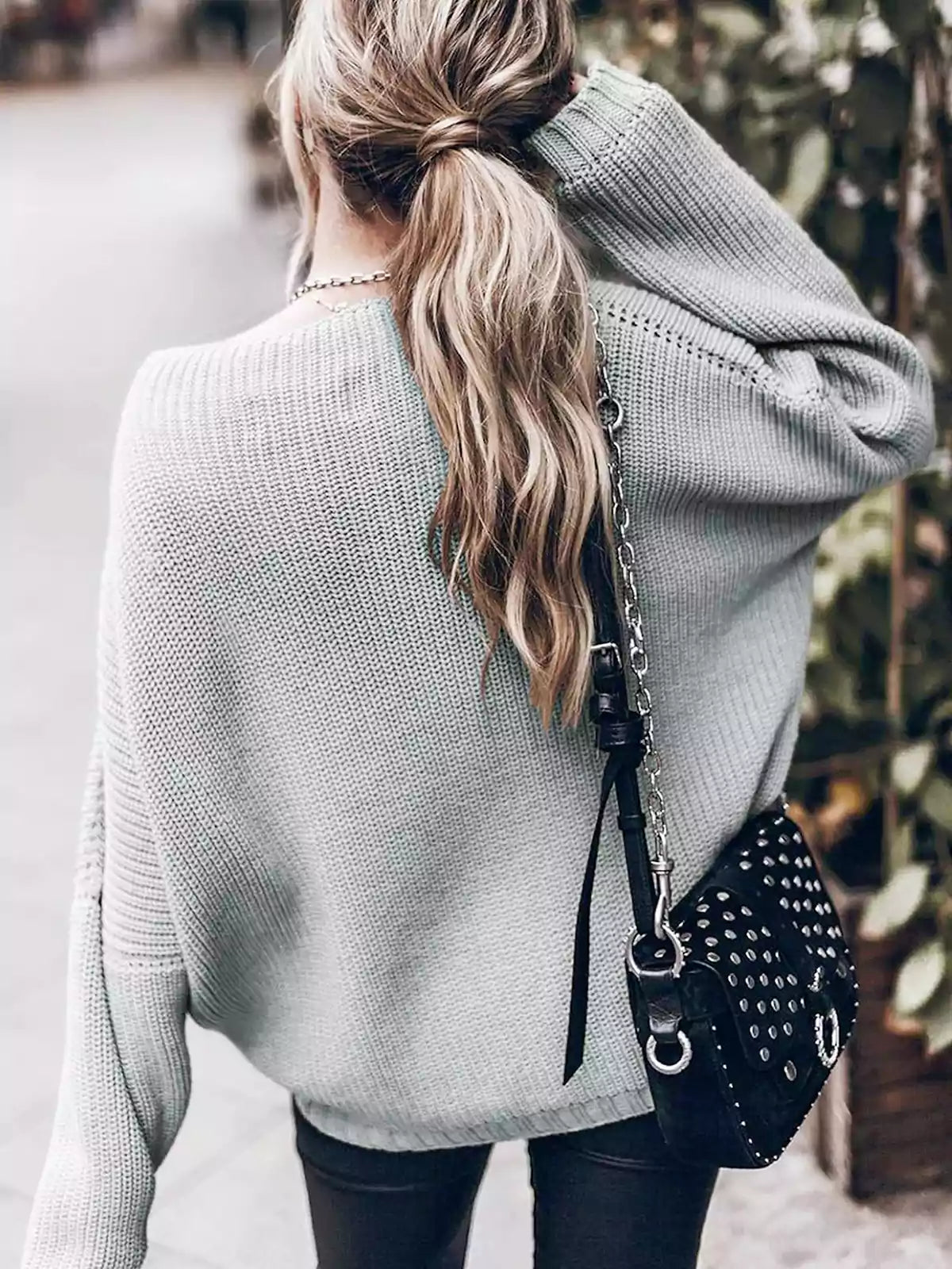Oversized Gebreide dames Set met Mini Rok en Trui