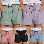 Zomerse Dames Short Met Trekkoord En Losvallende Pasvorm