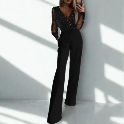 Marwa - Elegante jumpsuit met glitter bovenkant