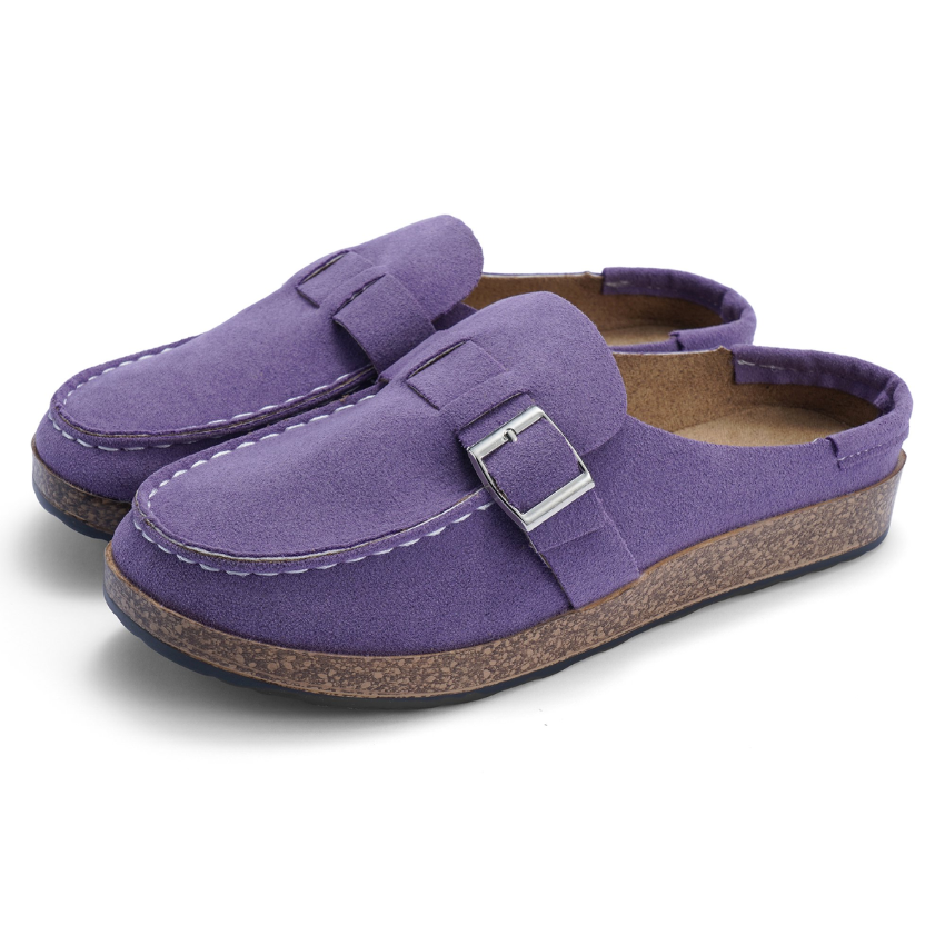 Comfortabele Orthopedische Clogs Met Kurkzool En Gesp Voor Dames