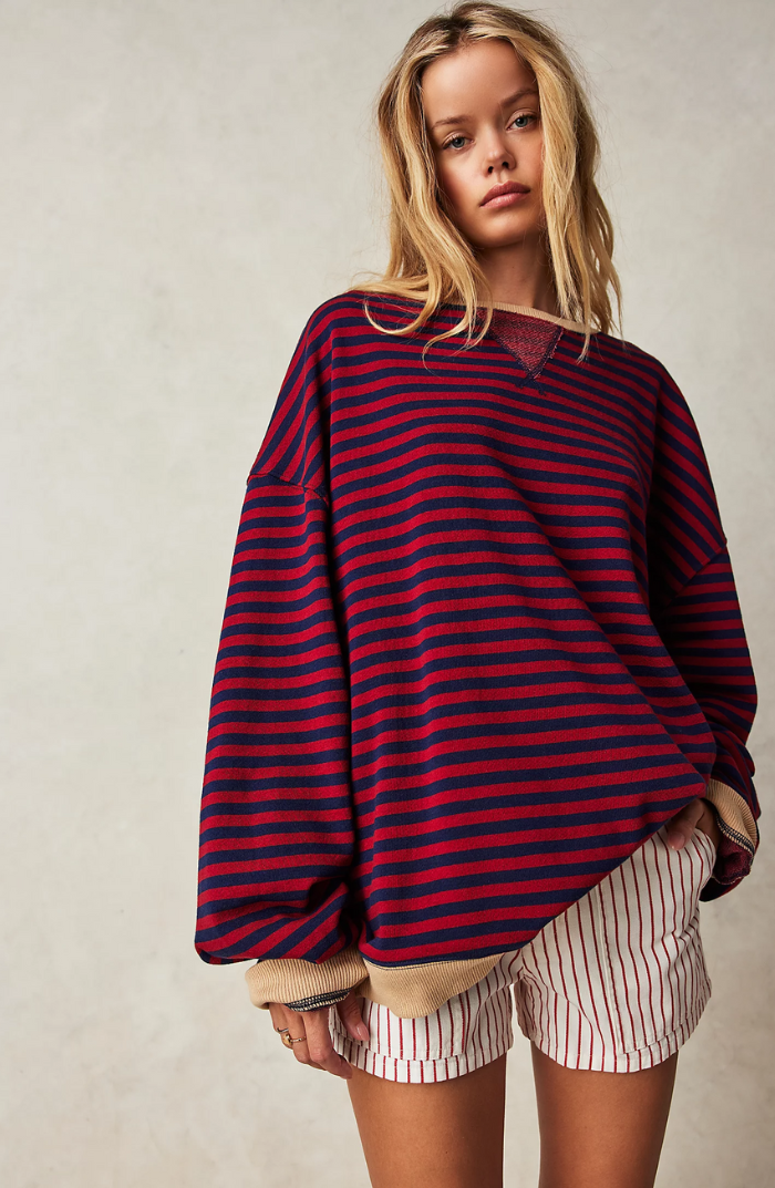 Mare - Gestreepte oversized sweater