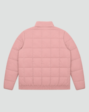 Quilted Bomber Jacket with Zipper and Side Pockets