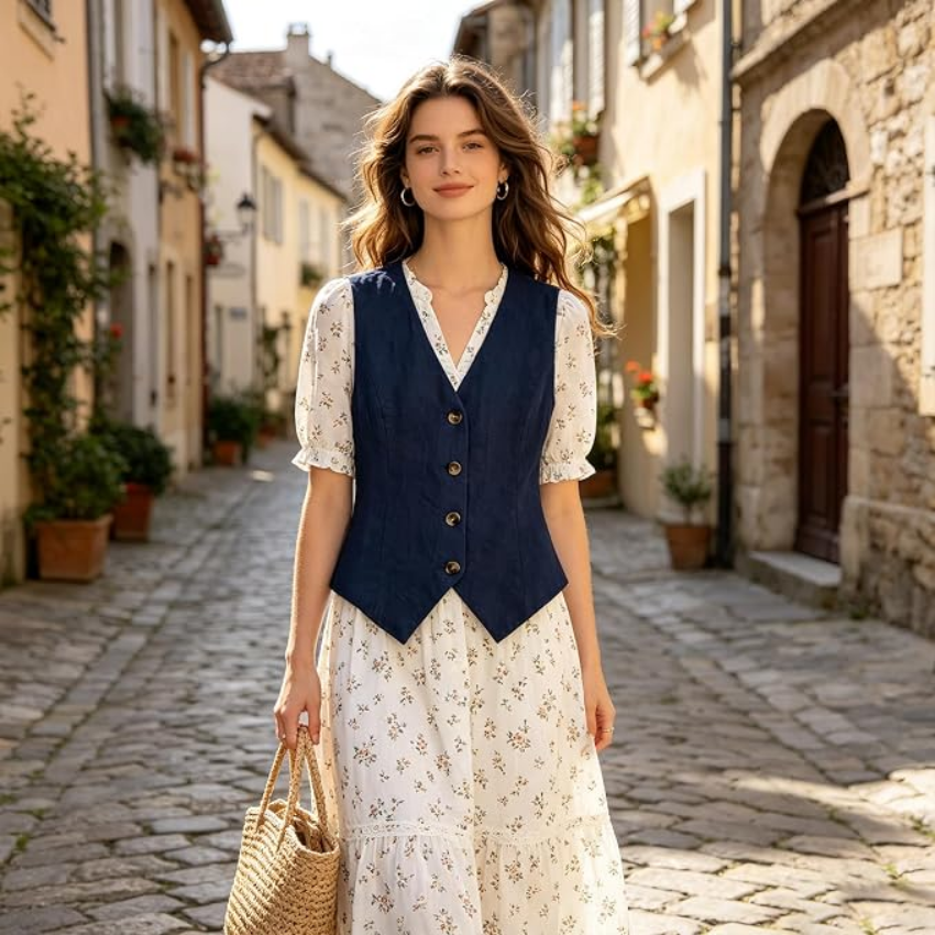 Aicha - Elegant Sleeveless Vest