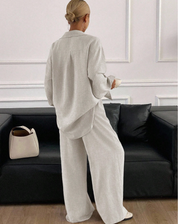 Loungewear Set Voor Dames Met Blouse En Broek En Losse Pasvorm