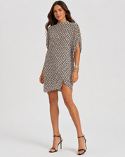Mini Zomerjurk Voor Vrouwen v-hals print