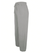 Pantalon Large Confortable Avec Taille Élastique Et Cordon De Serrage Pour Femmes