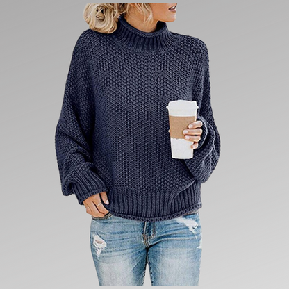 Oversized kabelgebreide coltrui dames