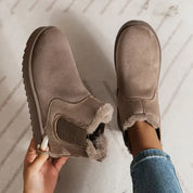 Women's Warm Winter Lined Boots with Anti-Slip Sole
