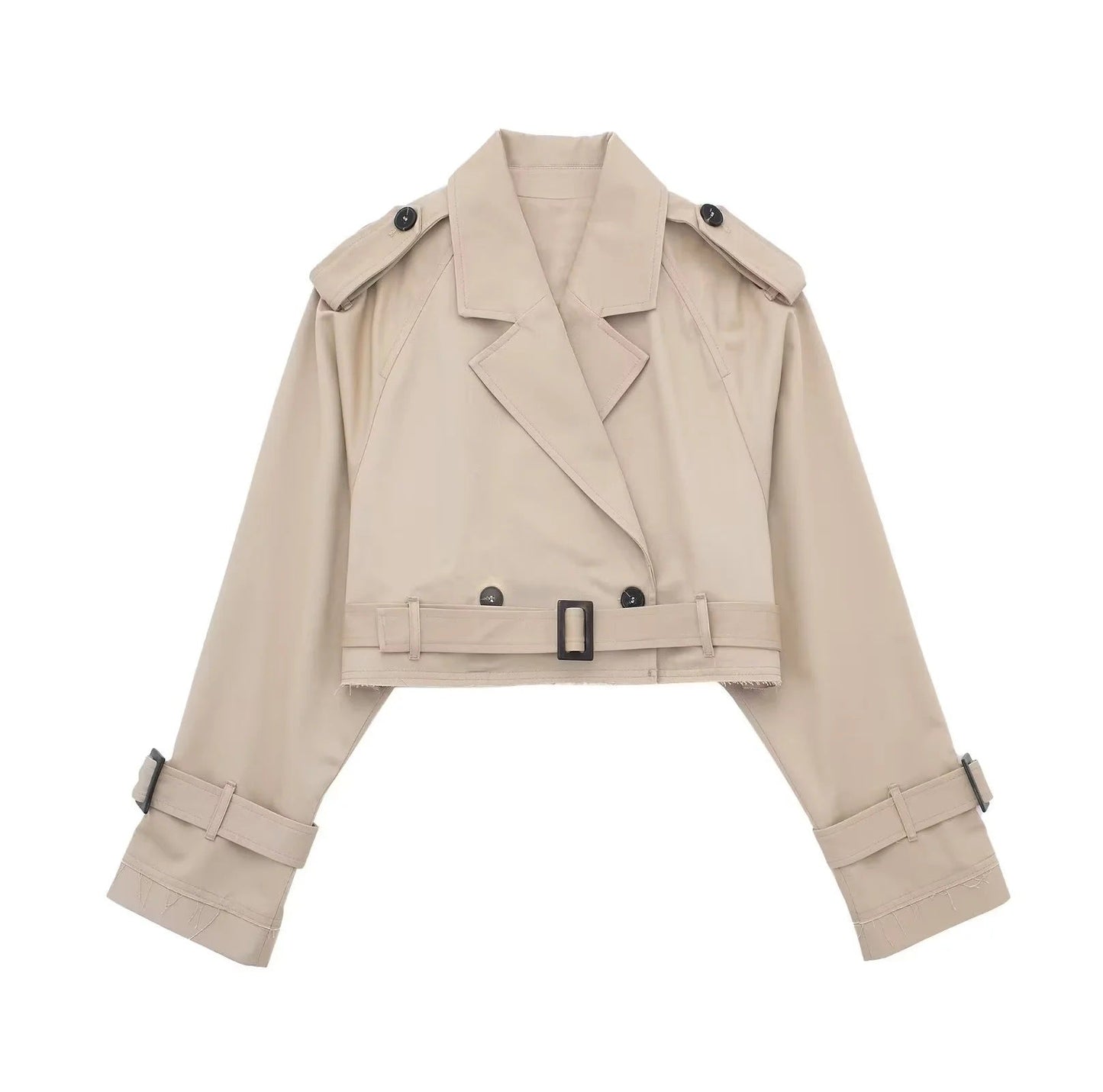 Lilia - Korte stijlvolle trenchcoat