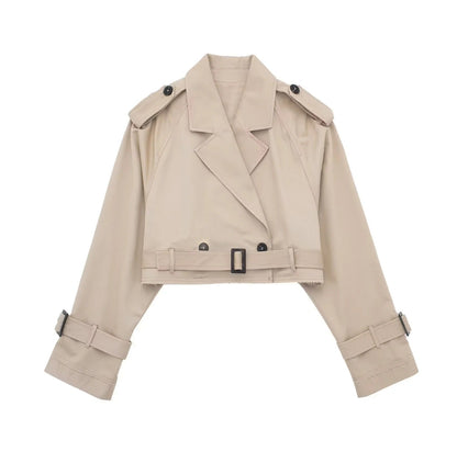 Lilia - Korte stijlvolle trenchcoat