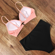 Push Up Bikini Met Hoge Taille Voor Dames Met Tummy Control