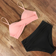 Push Up Bikini Met Hoge Taille Voor Dames Met Tummy Control
