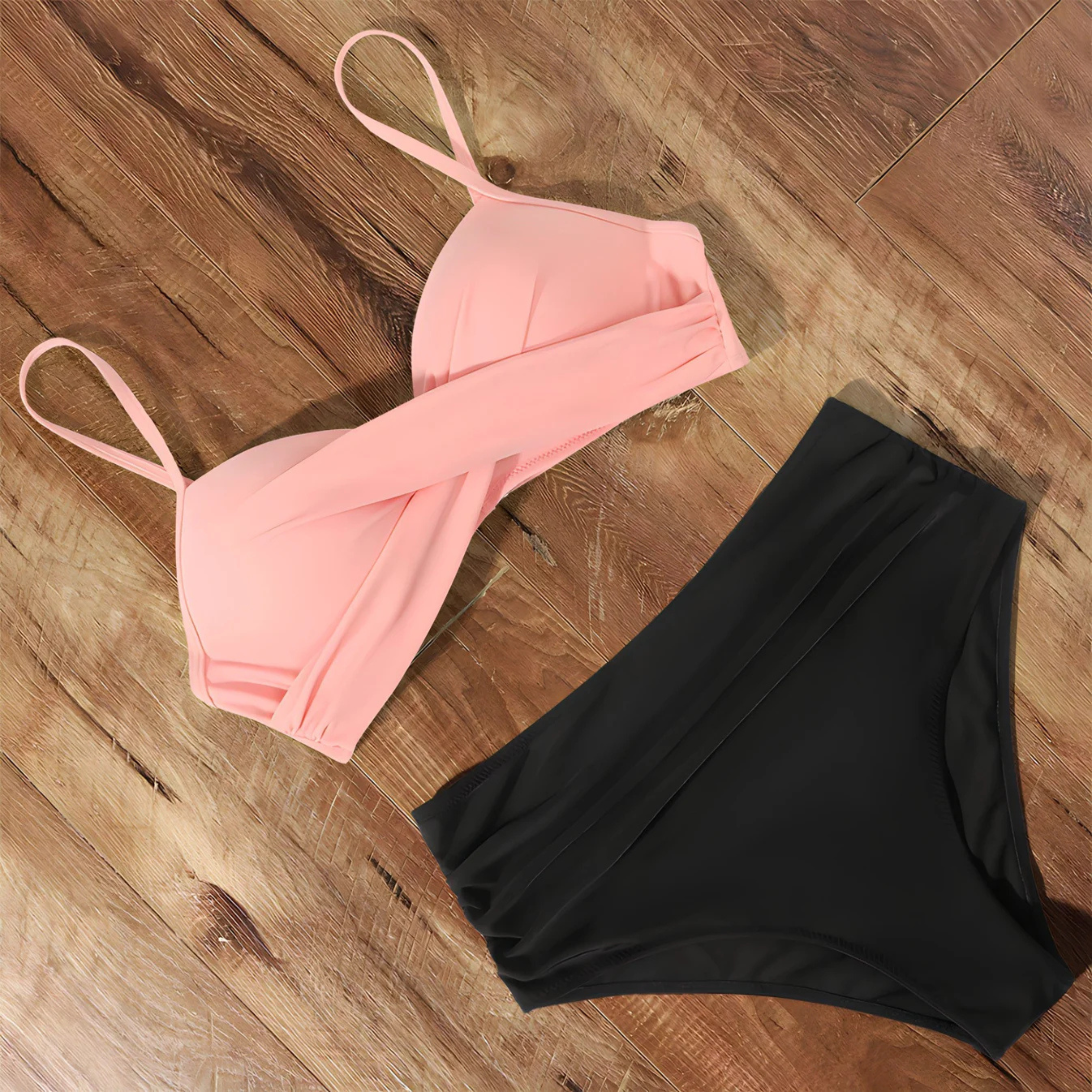 Push Up Bikini Met Hoge Taille Voor Dames Met Tummy Control