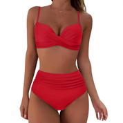 Push Up Bikini Met Hoge Taille Voor Dames Met Tummy Control
