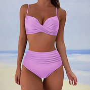 Push Up Bikini Met Hoge Taille Voor Dames Met Tummy Control