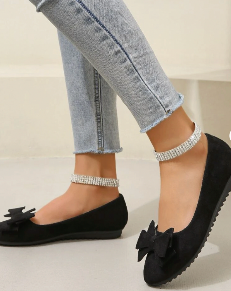 Comfort Ballerina’s Met Strikdetail En Zachte Pasvorm