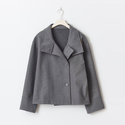 Zachte Warme Peacoat Winterjas met Hoge Kraag Vrouwen