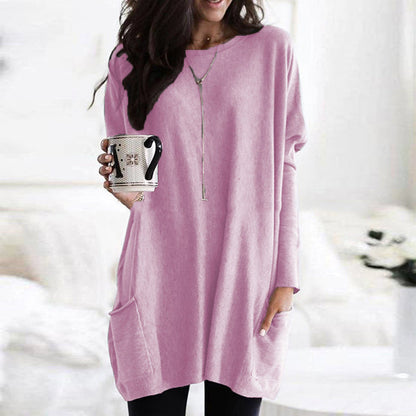 Dames Sweater jurk met steekzakken