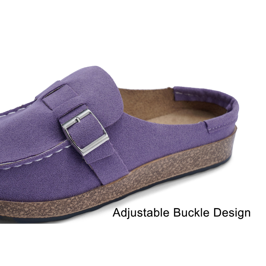 Comfortabele Orthopedische Clogs Met Kurkzool En Gesp Voor Dames