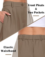 Women's Wide-Leg Pants with High Waist
