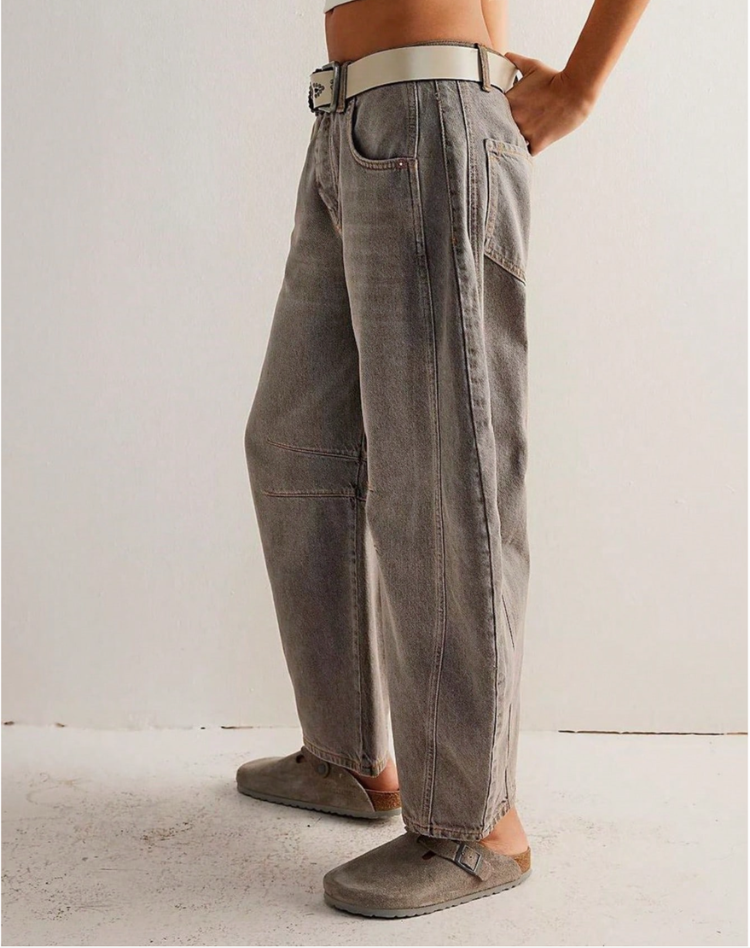 Zillah– Wijdvallende Barrel Jeans | High Waist
