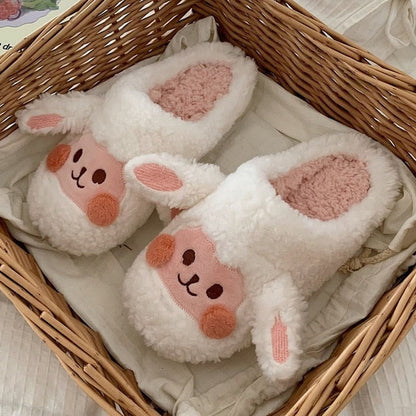 Schattige Warme Dieren Pantoffels Met Zachte Voering