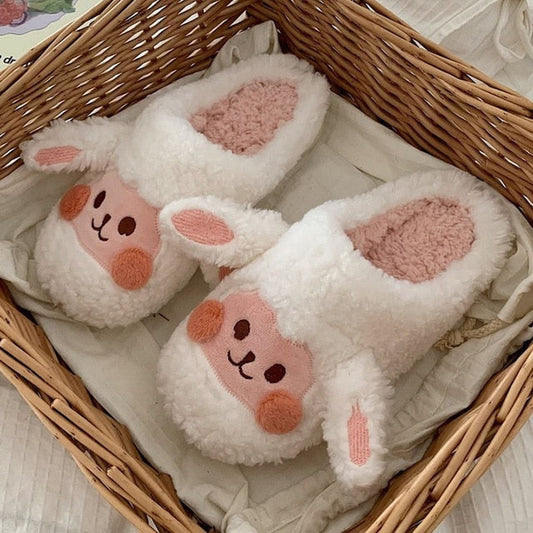 Schattige Warme Dieren Pantoffels Met Zachte Voering