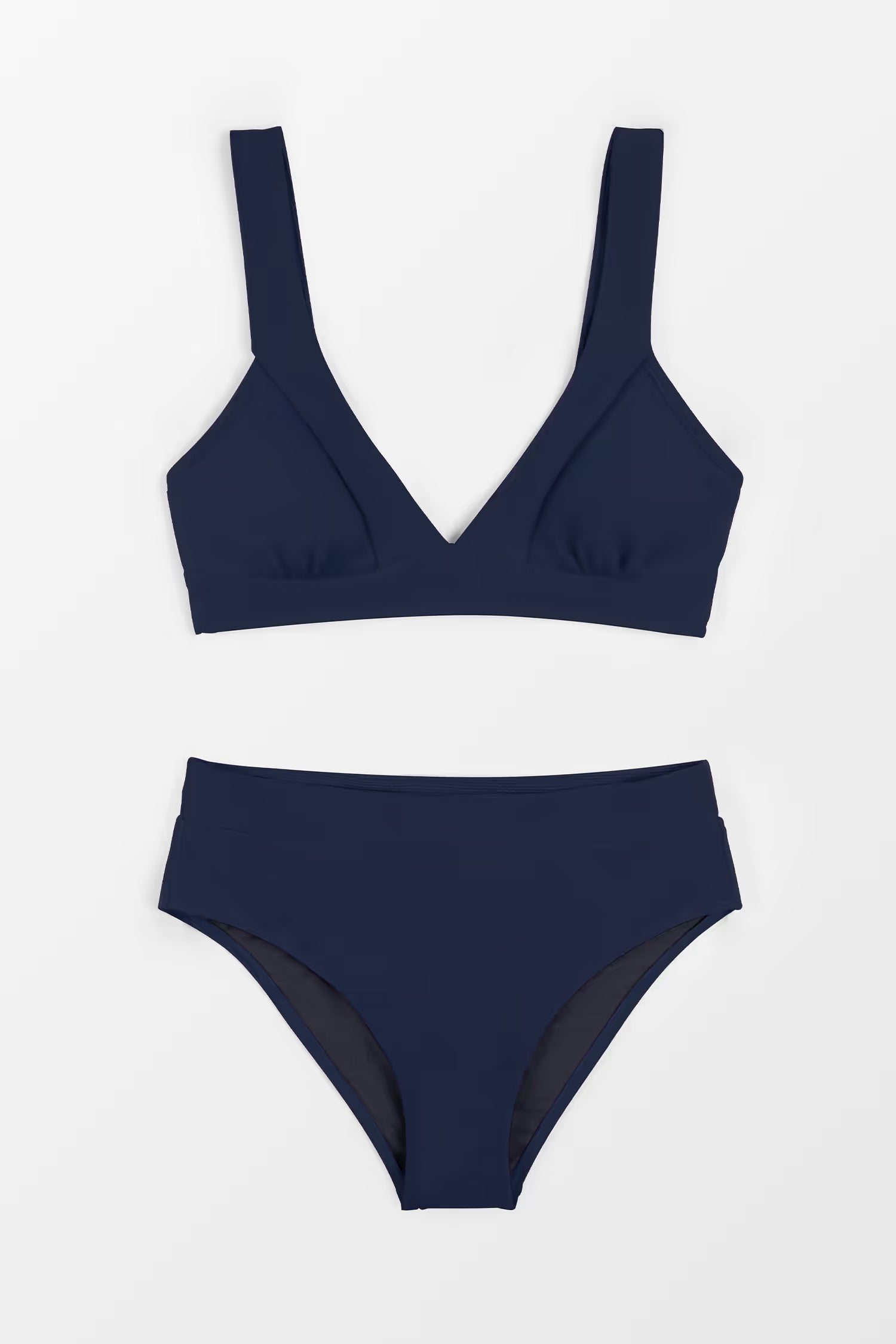 Bikini with V-neck and High Waist for Women in Summer
