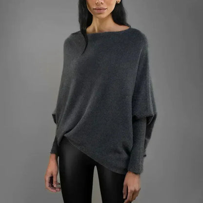 Oversized Gebreide Off Shoulder Trui voor Dames