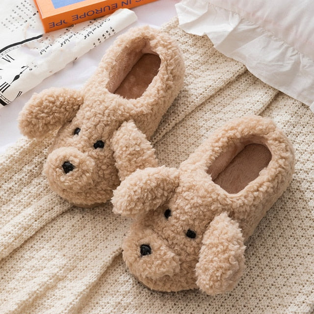 Schattige Warme Dieren Pantoffels Met Zachte Voering