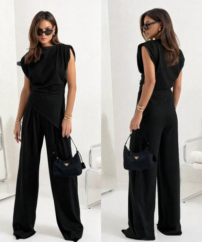 Mette - Chic mouwloze tweedelige set