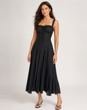 Jessy - Corset midi dress with side slit