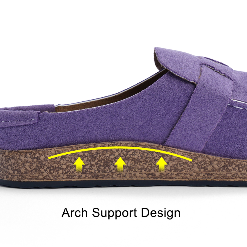 Comfortabele Orthopedische Clogs Met Kurkzool En Gesp Voor Dames