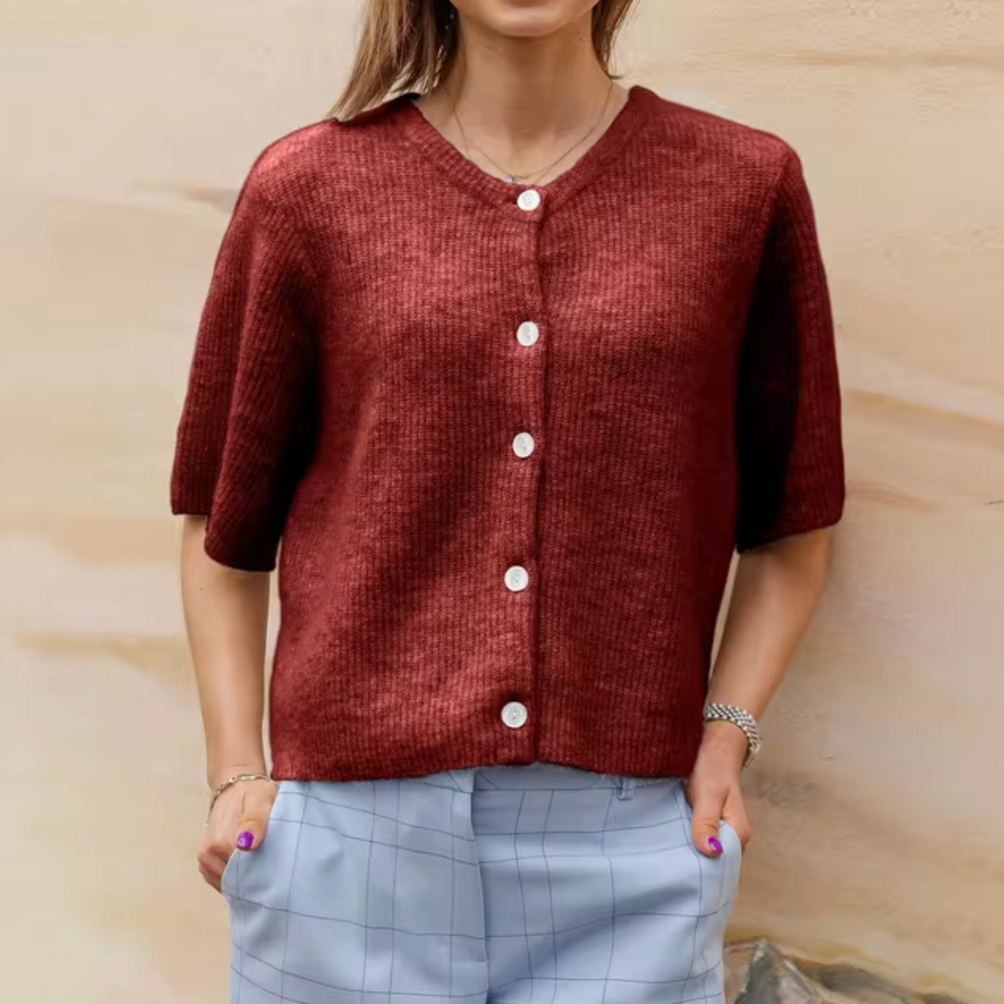 Elise - Vest met korte mouwen