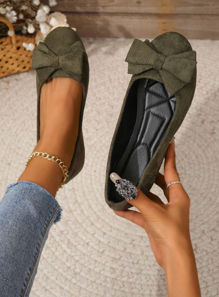 Comfort Ballerina’s Met Strikdetail En Zachte Pasvorm