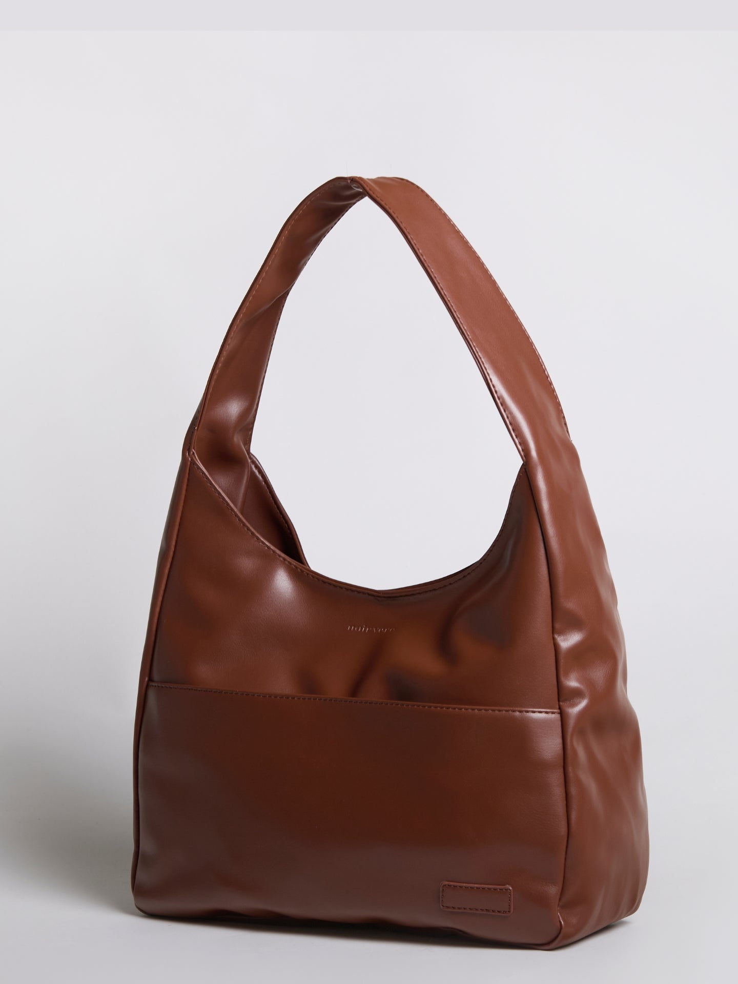 Minimalistisch vegan leer hobo schoudertas