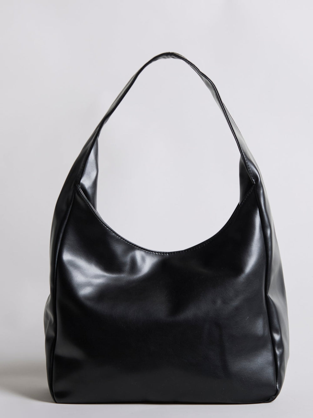 Minimalist Vegan Leather Hobo Shoulder Bag