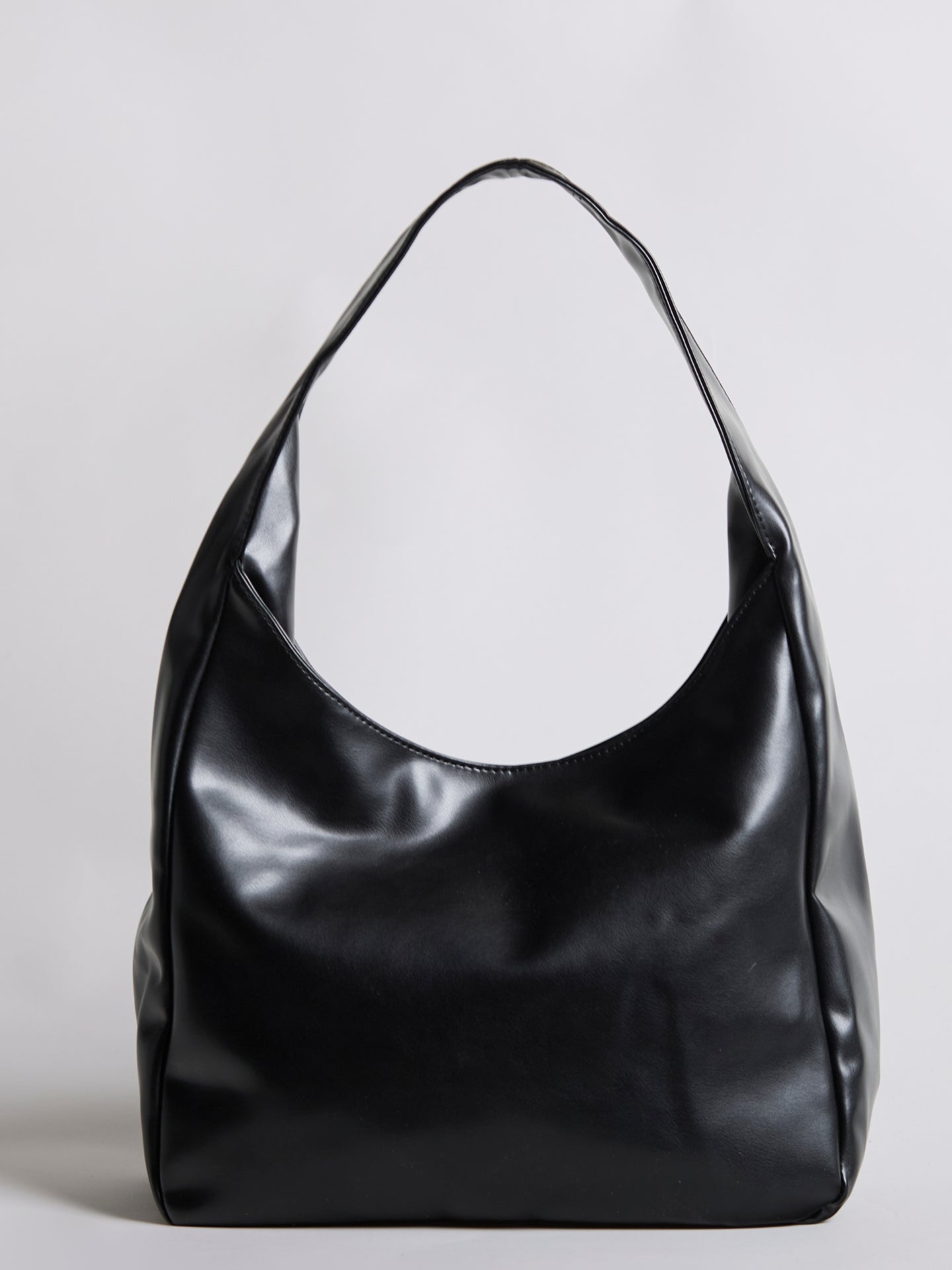 Minimalistisch vegan leer hobo schoudertas