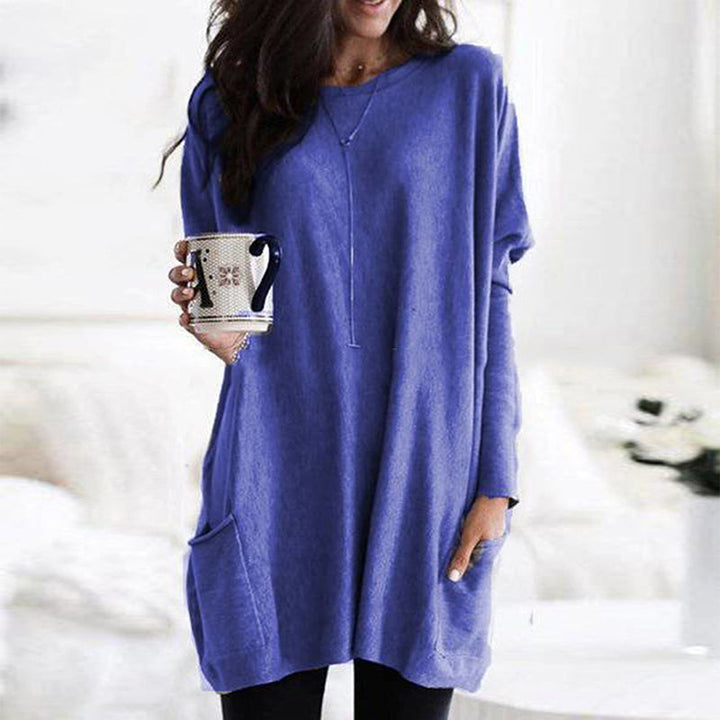 Dames Sweater jurk met steekzakken