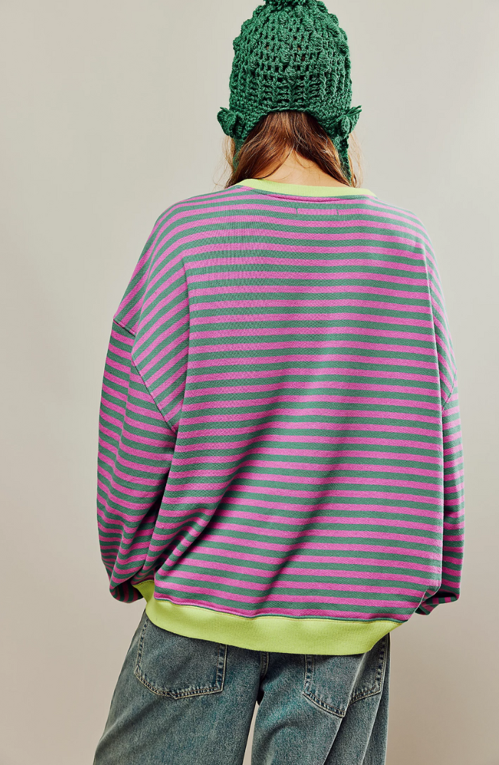 Mare - Gestreepte oversized sweater