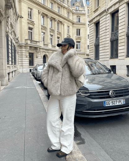 Luxe zachte oversized winterjas voor dames van faux fur
