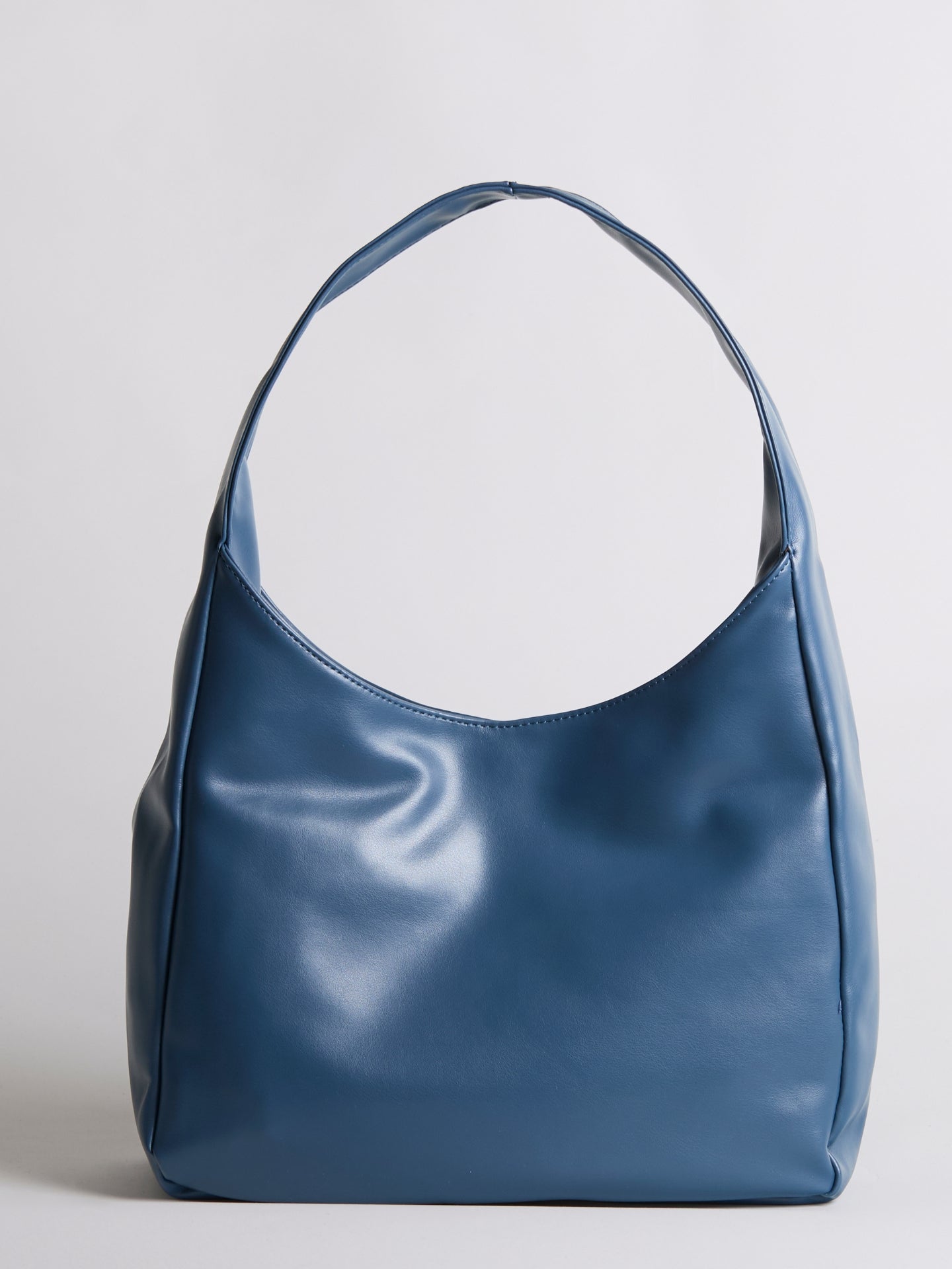 Minimalistisch vegan leer hobo schoudertas