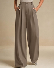 Women's Wide-Leg Pants with High Waist
