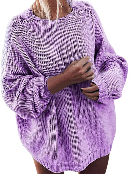 Oversized Gebreide dames Set met Mini Rok en Trui