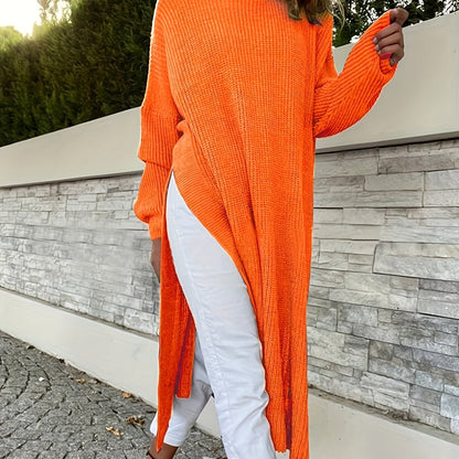 Comfortabele Maxi sweaterjurk Voor Dames Met Hoodie