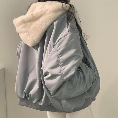 Teddy bomberjack voor vrouwen | Oversized