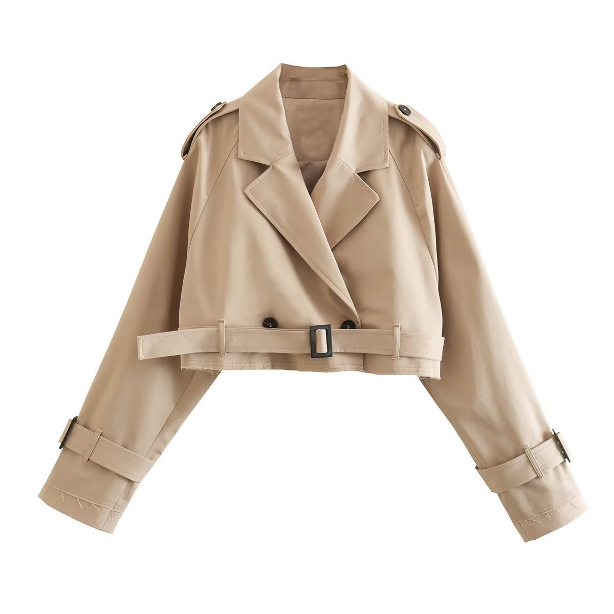 Stylish Women's Short Trench Coat for a Casual Look