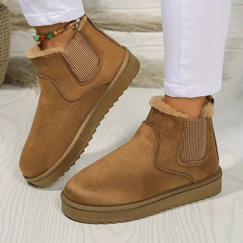 Women's Warm Winter Lined Boots with Anti-Slip Sole
