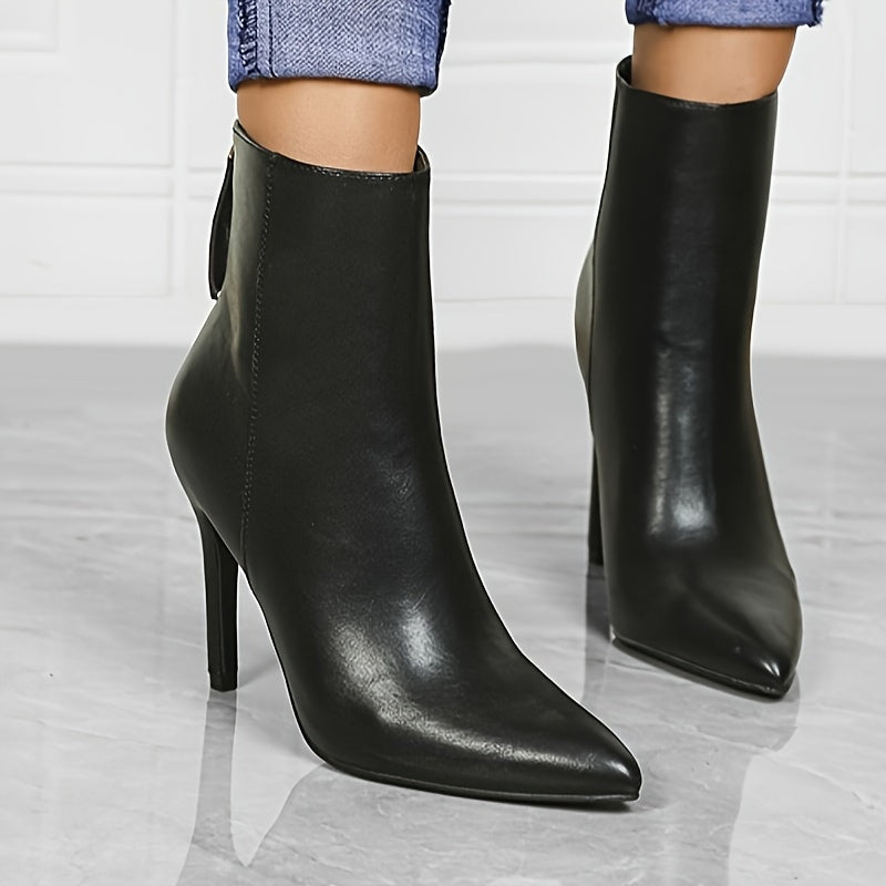 Karlijn - Elegante enkellaarsjes western stijl met stiletto